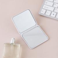 Mini espejo de mano de superficie lisa, espejo de maquillaje portátil cuadrado, espejo de bolsillo compacto de doble cara para mujer - details 2
