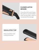 Yusen-plancha alisadora de pelo de cerámica negra, herramientas de estilismo para salón de moda, plancha rizadora profesional - details 8