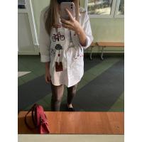 Blusa De Algodón Blanca Casual Para Mujer Cuello En V Con Botones Manga Larga Bordada Estilo Casual Blusa Transversal - details 0