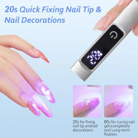 Lámpara UV LED Portátil Herramienta de Manicura Mini para Fototerapia en Casa Potente Luz de Mano - details 2