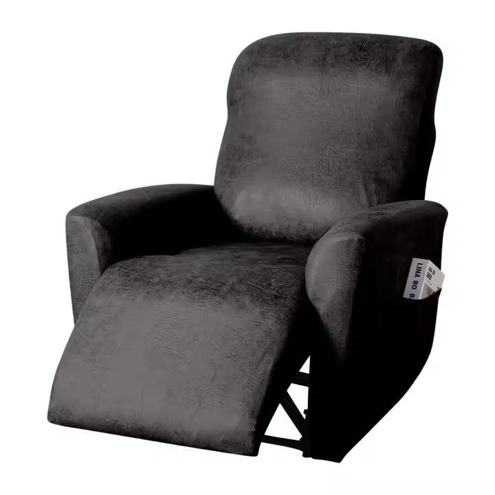 Funda de silla reclinable con bolsillo de almacenamiento para sala de estar, Funda de sofá elástico para el hogar, antipolvo - 1