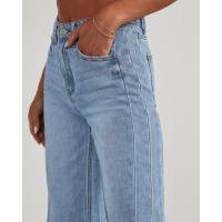Pantalones vaqueros de cintura alta para mujer moda coreana Haruku Cowboy calidad R pantalones - details 4