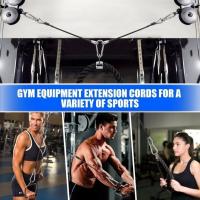 Cable de extensión de gimnasio de acero inoxidable, tríceps, extensión de Fitness multifuncional, cuerda de alambre profesional - details 1
