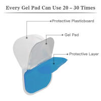 Padres de Gel EMS 50PCS Reemplazo de Almohadillas de Estimulador Abdominal ABS - details 3