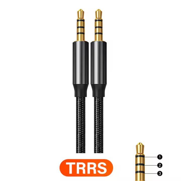 Nephy Cable de Audio HiFi Jack de Línea Estéreo 3.5mm para PC, Xiaomi, Oneplus, Altavoces, Auriculares MP3, Coche - 1