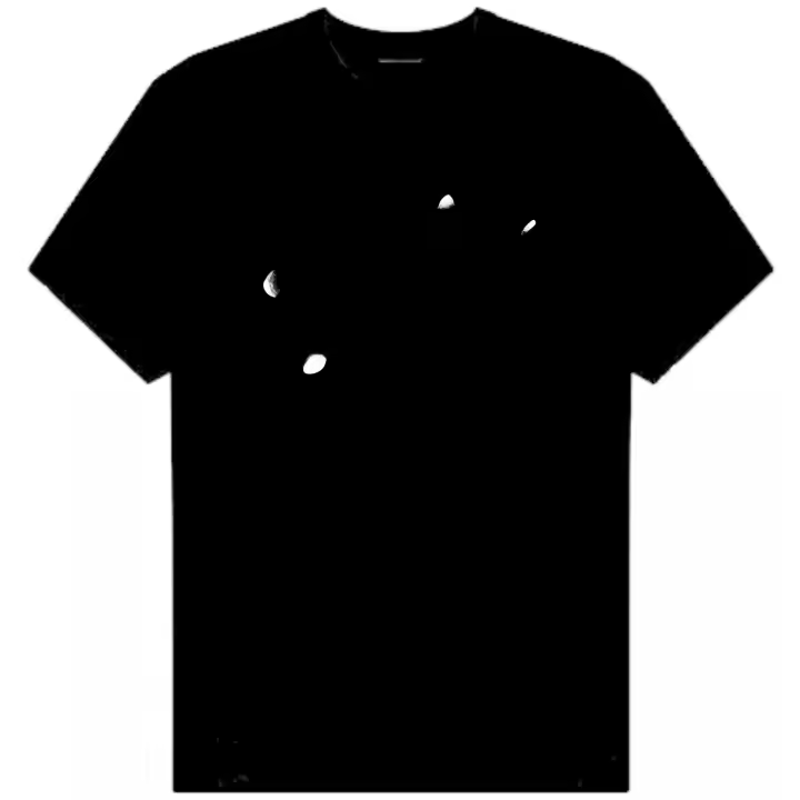 Camiseta: 100% Algodón: Manga corta - Tejido tubular, sin costuras laterales.- Puntada lisa - 1