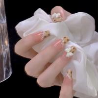 Pack de 24 piezas uñas removibles media y larga manicura parche uñas postizas - details 10