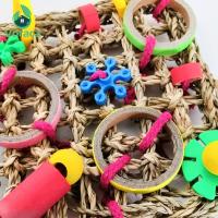 Red de escalada para pájaros, juguetes de loro tejido, mordedura de algas marinas, cuerda de cáñamo colgante, columpio, escalera de juego, masticar, forrajear, juguetes coloridos divertidos para loros - details 6