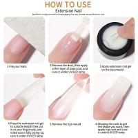 Nuevo Pegamento de Cinco en Uno Sin Pegado en las Manos, Sin Papel, Pegamento de Fototerapia de Extensión Rápido y Indoloro para Salón de Uñas de Plástico - details 6