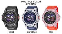 Reloj de pulsera digital LED Smael para hombres con doble tiempo 50m resistente al agua reloj de cuarzo con parada para estudiantes y jóvenes - details 4