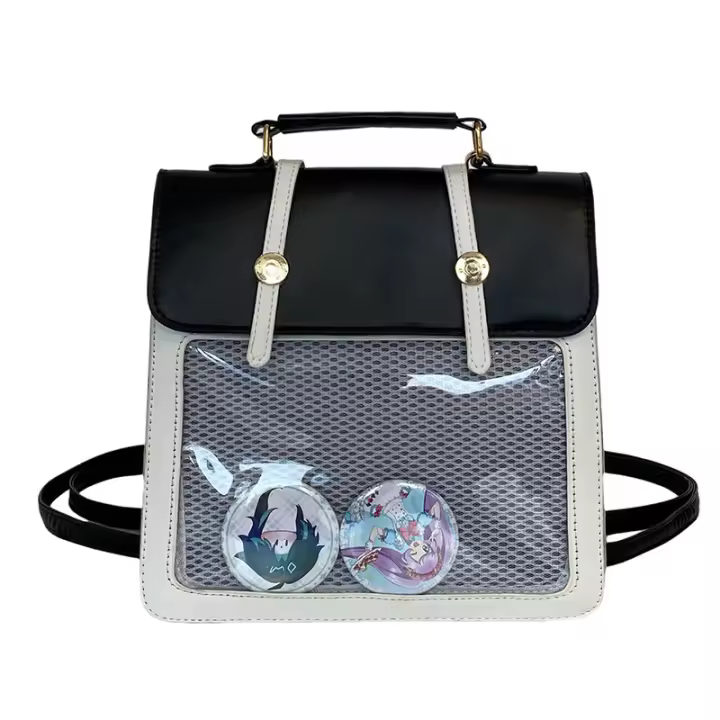 Mochila Transparente de Nylon Modelo de Bolso Urbano Sencillo Metodo de Transporte Alimentos - 1