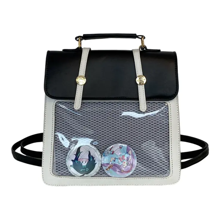 Mochila Transparente de Nylon Modelo de Bolso Urbano Sencillo Metodo de Transporte Alimentos - 1