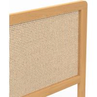Cabecero de cama con pie (140 cm), diseño de cannabis y madera - details 3
