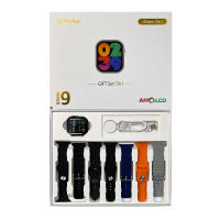 S9 Pro Max-reloj inteligente deportivo, dispositivo con llamadas, Bluetooth, recordatorio de mensajes, frecuencia cardíaca, de 7 piezas correa de reloj, carga inalámbrica - details 6