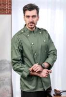 Uniformes de Chef de alta calidad para hombre, ropa de manga larga y corta, 3 colores, novedad de 2023 - details 1