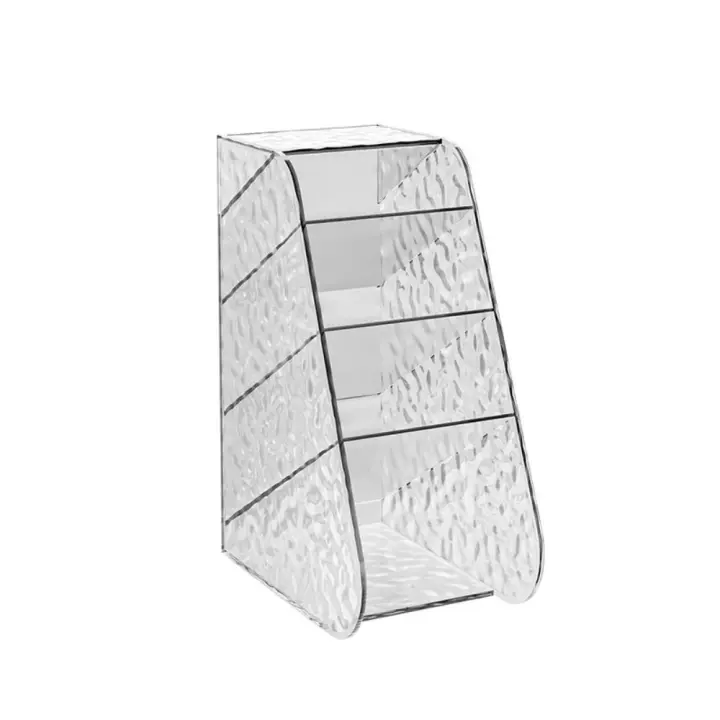 Portalápices de inserción oblicua, organizador de papelería transparente multifuncional Simple, contenedor de plástico para bolígrafos, escuela y oficina - 1