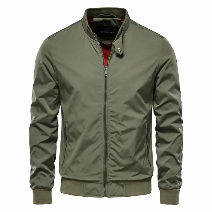 Chaquetas, nuevas chaquetas casuales europeas y americanas de primavera y otoño para hombres, prendas de vestir exteriores de moda, tops para hombres, chaquetas finas - 1