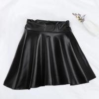 Faldas de piel sintética para mujer, minifalda corta elástica de cintura alta, multiusos, para trabajo de patinadora, club nocturno - details 6