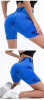 Pantalones cortos de cintura alta para mujer Cinturón elástico, sin costuras, moda en tus piernas, ideal para gimnasio, entrenamiento, correr, verano - details 5