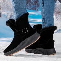 Botas de nieve para mujer, botines clásicos con forro de piel, suela antideslizante, ligeros, cómodos, cálidos, para exteriores, Invierno - details 12
