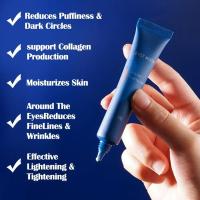 Crema para ojos para hombre, hialuronato, Gel para ojos fresco, crema hidratante debajo de los ojos para ojeras, hinchazón, líneas finas, cuidado de los ojos - details 1