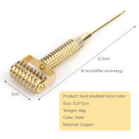 Beauty Derma-Rodillo profesional para el crecimiento del cabello y la barba, rodillo de masaje con microagujas de Metal dorado para hombres y mujeres - details 9