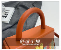 Moda arco iris portátil pequeño cuadrado bolsa 2025 primavera nueva luz de lujo bolsa de las mujeres versátil texturizado axilas bolsa de hombro - details 4