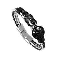 Nuevo cuero vintage lujoso hecho a mano de Guerrero Sparta, pulseras de mujer, joyas, regalos exquisitos, pulseras de hombre - details 8