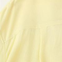 Camisa de manga larga con cuello en V, plisada, versátil, sencilla y holgada, moda de verano para mujer 2025 - details 5