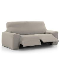 Sofá Relax 3 Plazas con 2 Patas Vega, Marfil. Funda para sofá reclinable. Ajuste, Fácil de Colocar y Lavar - details 6