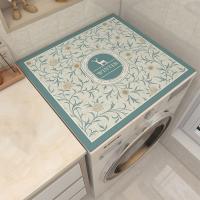 Cubierta antipolvo para lavadora impresa, alfombrilla superior para nevera, antideslizante, resistente a la suciedad, depurable, almohadilla de mesa multifuncional para el hogar - details 0