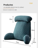Cojín de Almohada de Latex Refrescante Almohada de Espalda de Sofá de Bambú Carbón - details 12