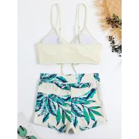 2025 Bikini traje de baño con cordón mujeres pantalones cortos de cintura alta traje de baño femenino acolchado traje de baño natación ropa de playa verano - details 39