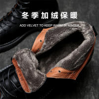 Botas de cuero de alta gama para hombre, zapatos de piel de vaca pura, botas altas de piel de vaca de primera capa - details 7