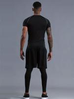 Men's 3-Piece Compression Suit Set: Breathable, Quick-Drying & Sweat-Absorbing for Sports & Fitness! - details 1
