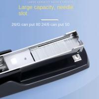 Herramientas de grapado Grapadora que ahorra mano de obra Herramientas manuales portátiles Máquina grapadora de papel Grapadoras de metal gris/negro para escritorio - details 8