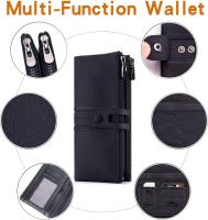 Cartera de Piel con Cremallera para Mujer con Bloqueo RFID Cartera de Mujer de Gran Capacidad de Cuero Genuino Regalos Originales para Mujer - details 9