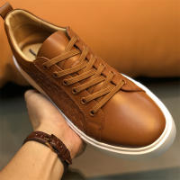 Zapatos de cuero tejidos a mano, zapatos de estilo británico para hombres - details 7
