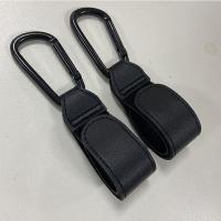 Bolsas colgantes giratorias de cuero PU, mosquetón de aleación de aluminio, ganchos para cochecito, Clips, gancho para cochecito, organizador de carrito, bolsa de bebé, gancho para cochecito - details 8