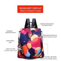 Mochila Multifuncional Antirrobo de Gran Capacidad Estilo Floral Correa de Hombro Arcuada - details 6