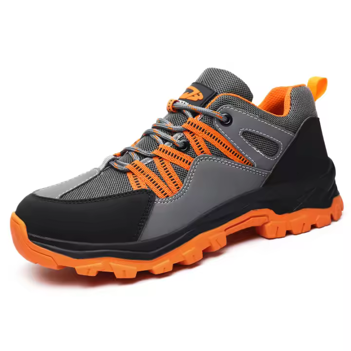 Zapatos de trabajo de seguridad para hombre, antipinchazos, antideslizantes con puntera de acero. - 1