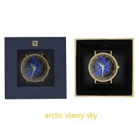 Dugary 40 mm reloj de cuarzo cultural de la ciudad prohibida de China Polaris reloj de moda masculino correa de cuero incrustada en cristal - details 11