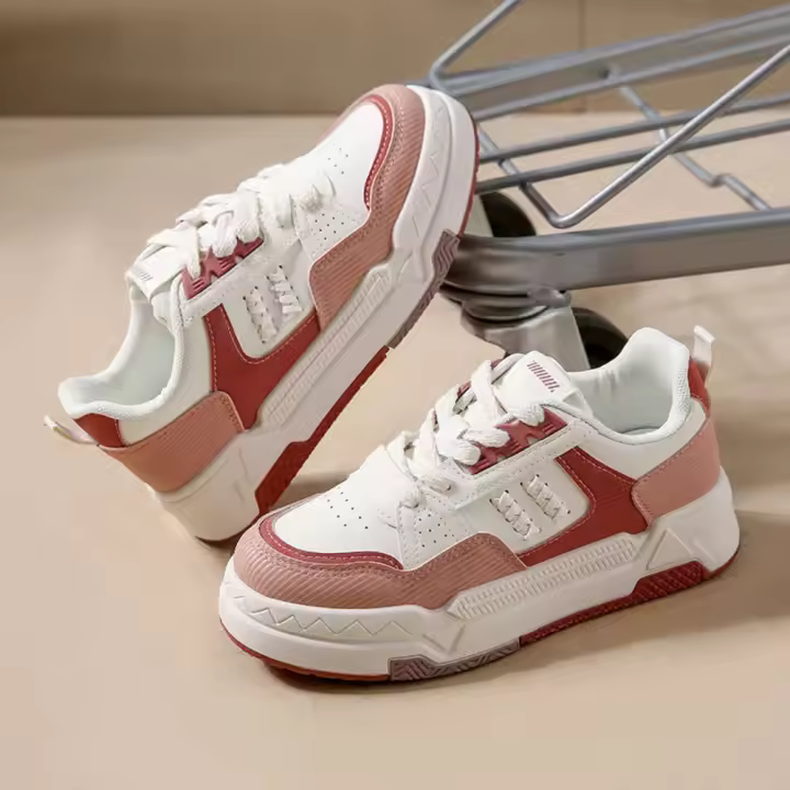 Shoufeistore 2025 nuevo otoño gran oferta suela gruesa estudiante versátil moda tendencia Casual zapatos de tablero de mujer - 1