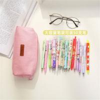 Estuche de lápices de gran capacidad, bolsa de maquillaje multiusos, bolsa organizadora de papelería, bolsa de almacenamiento de bolígrafos de colores, bolsa conveniente - details 6