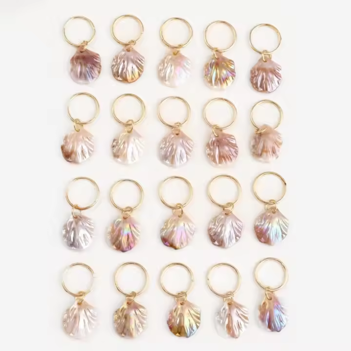 20 piezas de Clips metálicos para el cabello, conjunto de anillos para el cabello, trenzado de cabello, trenzas sucias, rastas, cuentas, tubos ajustables para trenzas de cabello - 1