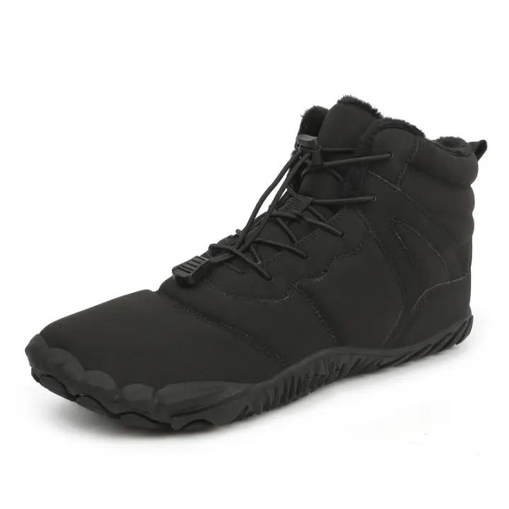 Botas de Algodón de Corte Alto Calzado Casual de Peluche para Parejas Cálido Piso de Nieve Grueso - 1