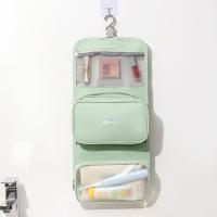 Bolsa de artículos de tocador separada en seco y húmedo de gran capacidad, bolsa de cosméticos grande impermeable desmontable, bolsa colgante plegable - details 9