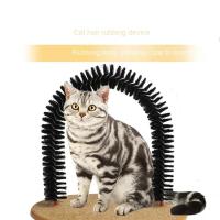 Juguetes para gatos arcos auto-masaje cepillo de acicalamiento mascota gato rascador alfombra juguetes interactivos - details 6