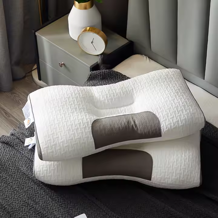 Almohada de masaje ortopédica para dormir, protección para el cuello, alivio del dolor corporal, masajeador de tracción - 1