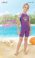 Traje de neopreno de 2,5mm para niños, traje de baño grueso de una pieza para niñas a prueba de frío, buceo, surf, snorkeg - details 1